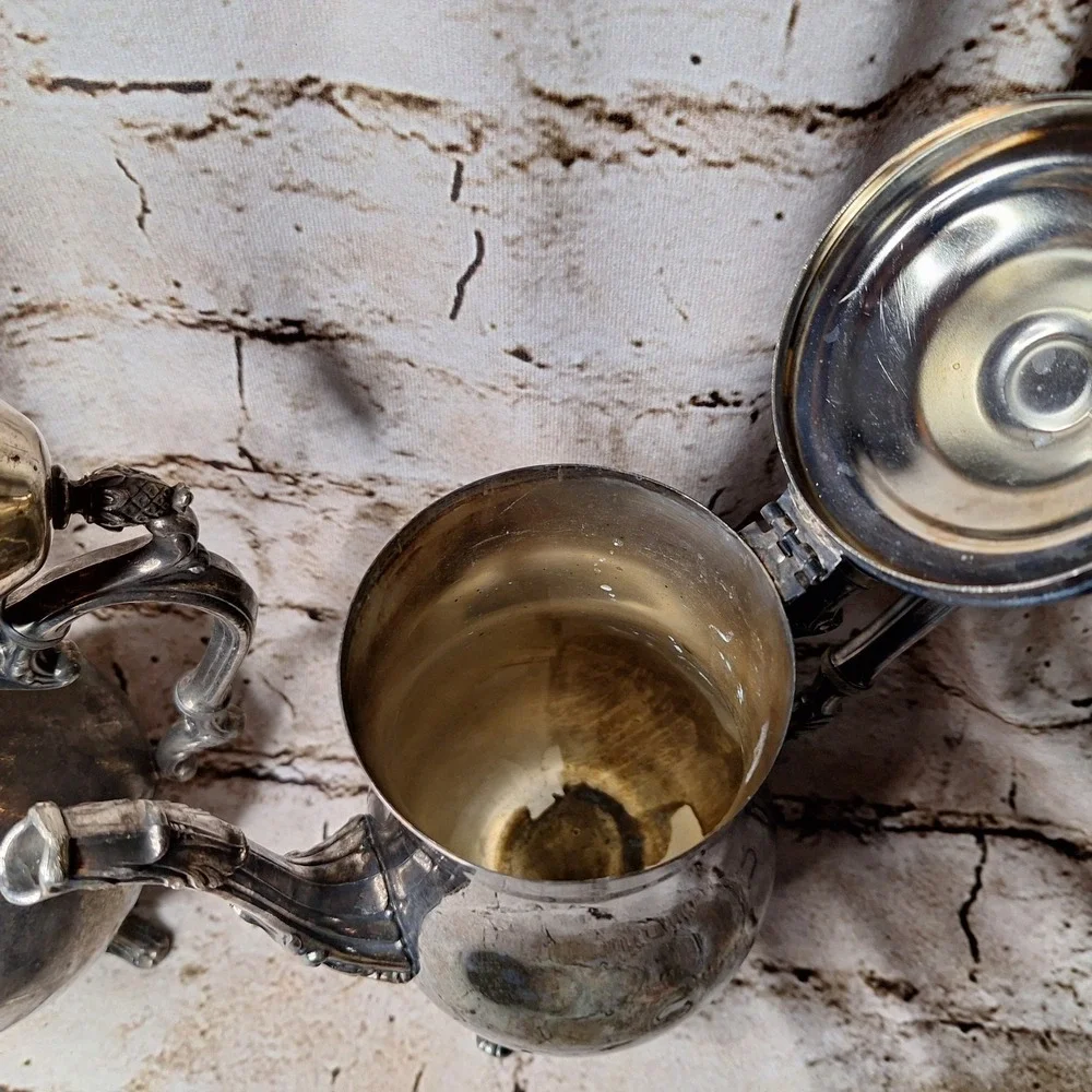 Vintage Silverplate Tea Service One 9